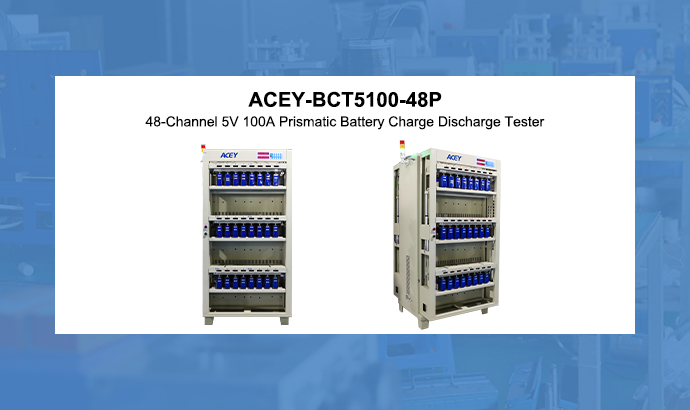 Testeur de décharge de charge de batterie prismatique 48 canaux 5 V 100 A